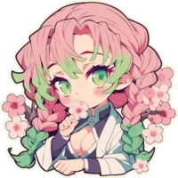 mitsuri-kanroji-kawaii-demon-slayer-sticker