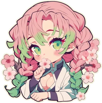 mitsuri-kanroji-kawaii-demon-slayer-sticker