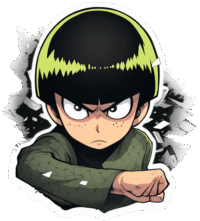 naruto-angry-rock-lee-sticker