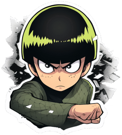 naruto-angry-rock-lee-sticker