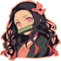 nezuko-demon-slayer-aesthetic-sticker
