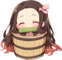 nezuko-kamado-chibi-basket-sticker