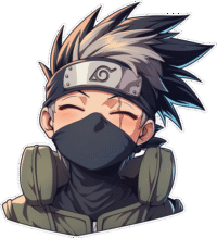 ninja-kakashi-hatake-smiling-sticker