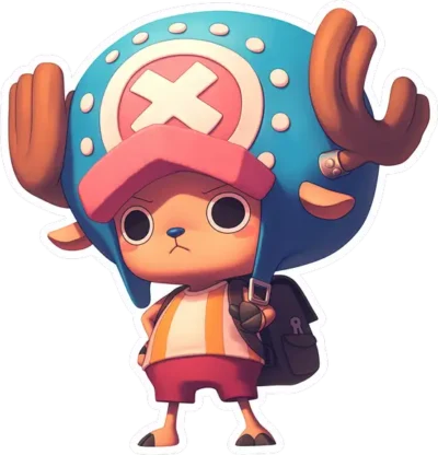 one-piece-chopper-aesthetic-clipart-sticker