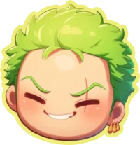 one-piece-cutest-zoro-head-sticker