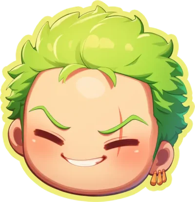 one-piece-cutest-zoro-head-sticker