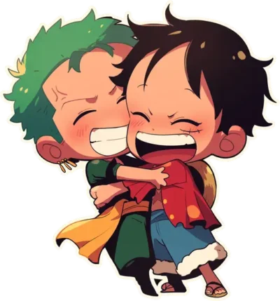 one-piece-luffy-zoro-hug-sticker