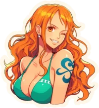 one-piece-nami-winking-sticker