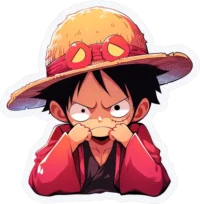 one-piece-upset-monkey-d-luffy-sticker