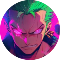 one-piece-zoro-glowing-pink-eyes-sticker