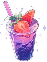 purple-strawberry-lemonade-sticker