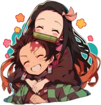 tanjiro-and-nezuko-demon-slayer-sibling-sticker