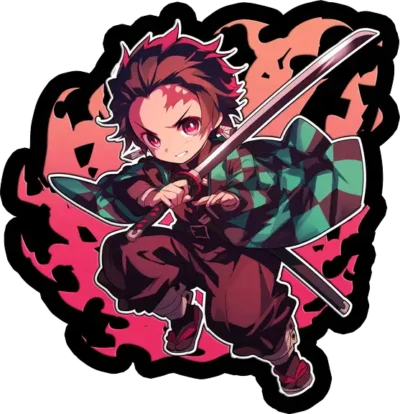 tanjiro-flame-demon-slayer-sticker