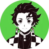 tanjiro-kamado-green-round-sticker