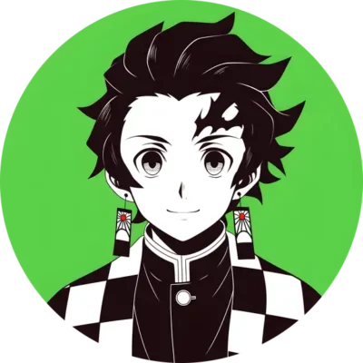 tanjiro-kamado-green-round-sticker