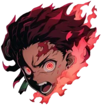 tanjiro-kamado-head-on-red-fire-sticker