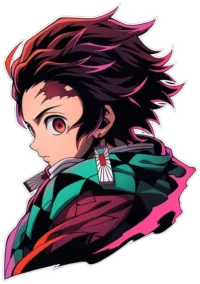 tanjiro-kamado-looks-from-the-side-sticker