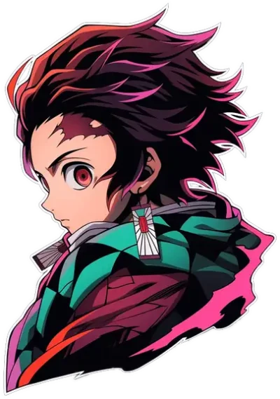 tanjiro-kamado-looks-from-the-side-sticker