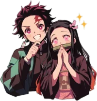 tanjiro-nezuko-happy-demon-slayer-sticker