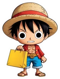 luffy-with-shopping-bag