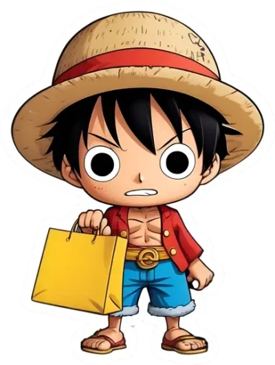 luffy-with-shopping-bag