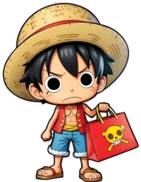 luffy-with-shopping-bag