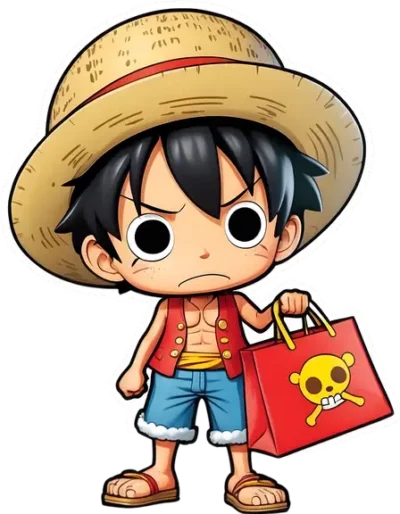 luffy-with-shopping-bag