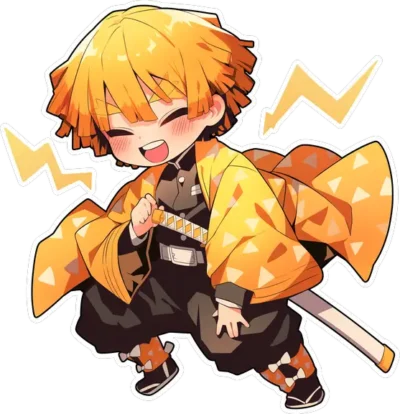 zenitsu-agatsuma-lightning-demon-slayer-sticker