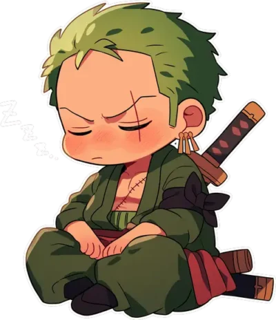 zoro-sleeping-chibi-one-piece-sticker