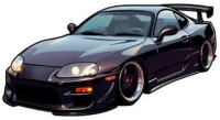 black-toyota-supra-sticker