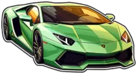 green-lamborghini-aventador-sticker