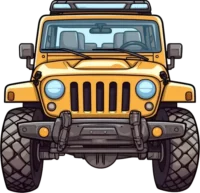 orange-jeep-wrangler-front-view-sticker