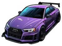 purple-audi-rs3-sticker